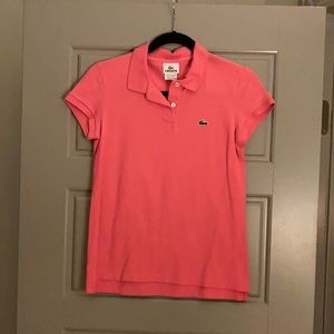 Pink Lacoste Polo